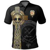 Clan Adam Clan Unisex Polo Shirt - Celtic Tree Of Life FI36 Adam Tartan Tartan Polo